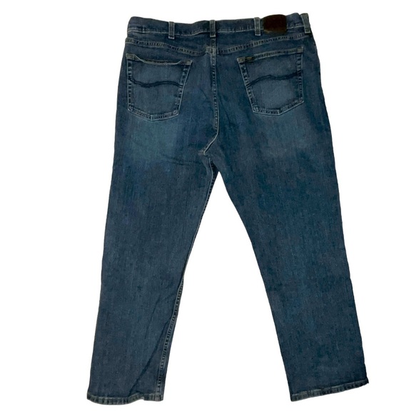 Lee Jeans Relaxed Fit Medium Wash Denim Size 44 X 30 - Picture 2 of 8
